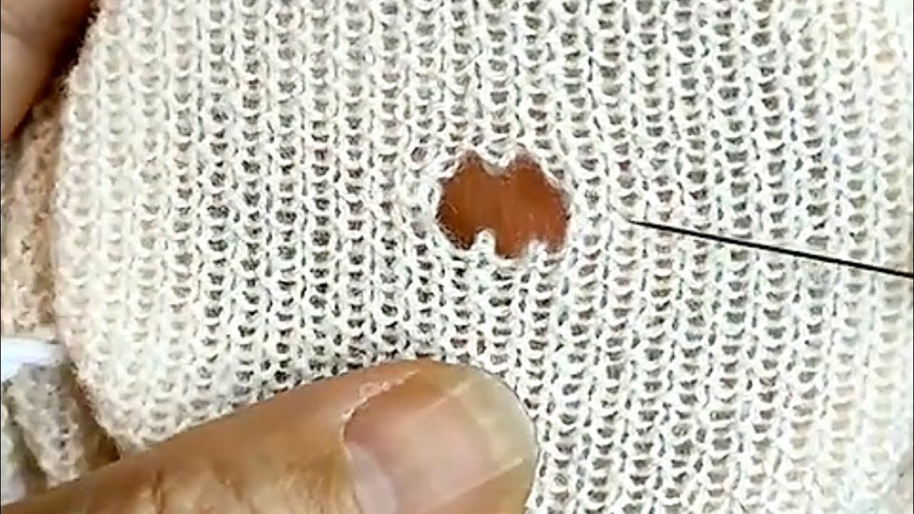 How to Perfectly Repair Holes in Knitted Sweaters at Home Without ...