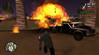 GTA San Andreas - Molotov Cocktails Rampage   Six Star Wanted Level Escaped