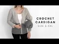 CROCHET CARDIGAN SIZE S-5XL - FREE CROCHET PATTERN