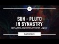 Sun-Pluto Aspects in synastry (trine, conjunction, opposition, square, sextile)