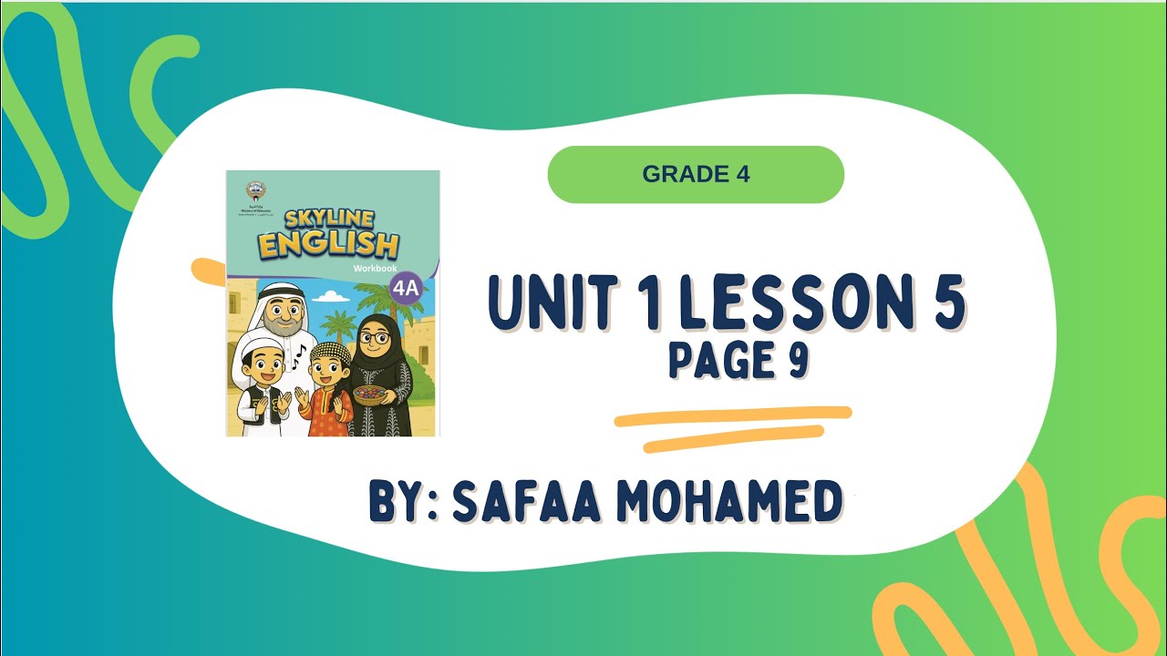 Grade 4 unit 1 lesson 5 - YouTube