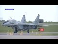 С новой взлётной полосы аэродрома Приволжский поднялся в небо МиГ-29 во главе с главкомом ВКС