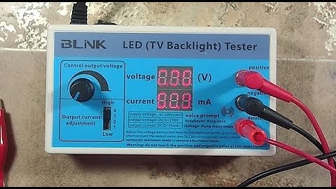 Светодиодный тестер ЖК телевизоров и мониторов
