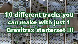 10 tracks you can build with a single Gravitrax starterset !!!