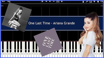 One Last Time - Ariana Grande (Synthesia) [Tutorial] [Instrumental Video] [Download]