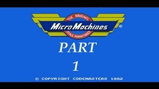 Micro Machines (NES) Complete Walkthrough (Part 1)
