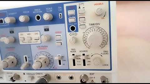 PHYSICS : Operation of Cathode Ray Oscilloscope  Part 1