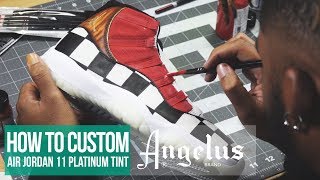 Custom Air Jordan 11 Platinum Tint | Full Tutorial |Custom Shoes