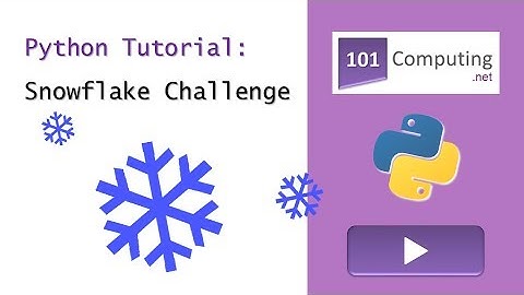Python Turtle Tutorial - Snowflake Challenge