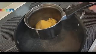 DIY Melting Pure Beeswax  double boiler / stove top