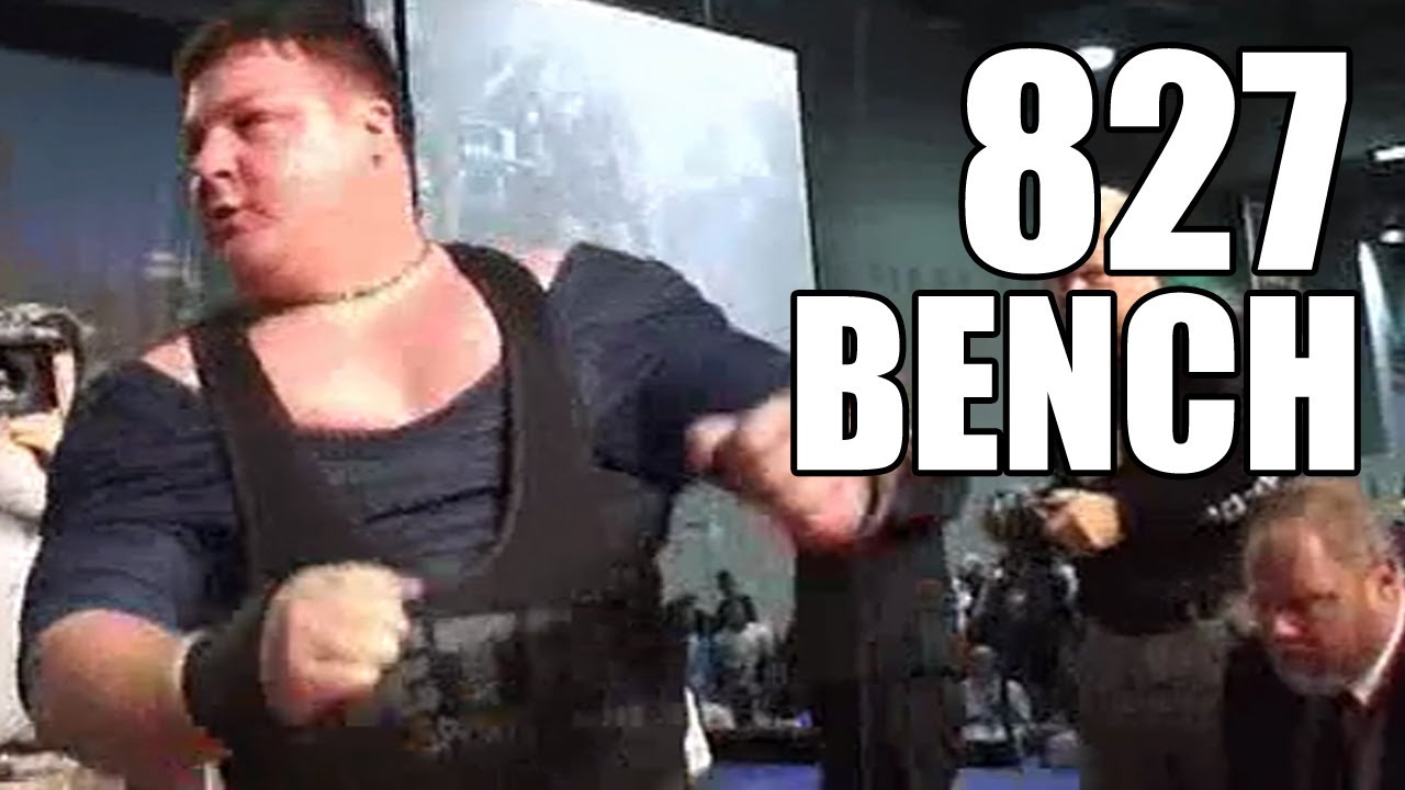 Scott Yard 827lbs. Bench | 2007 WPO Bench Bash - YouTube
