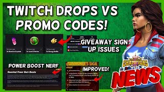 Summoner Sigil Additions After Feedback | Twitch Drops vs Promo Codes | Power Boosts and More [MCN]