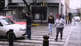 Car Stops Over The Crosswalk, Pedestrian Takes Action, In Russia, Hed Already Be Run Over 2