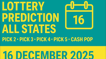 Lottery Predictions ALL STATES | Pick 2 • Pick 3 • Pick 4 • Pick 5 • Cash Pop | 16th December 2025