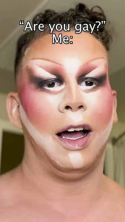 Drag Queen BRAVELY Comes Out As Gay 🌈 #dragqueen #makeup #makeuptutorial #dragqueenmakeup #comingout
