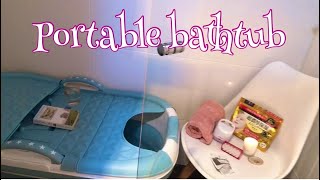 [Portable bathtub unboxing] Great if you don't own a bathtub!!!