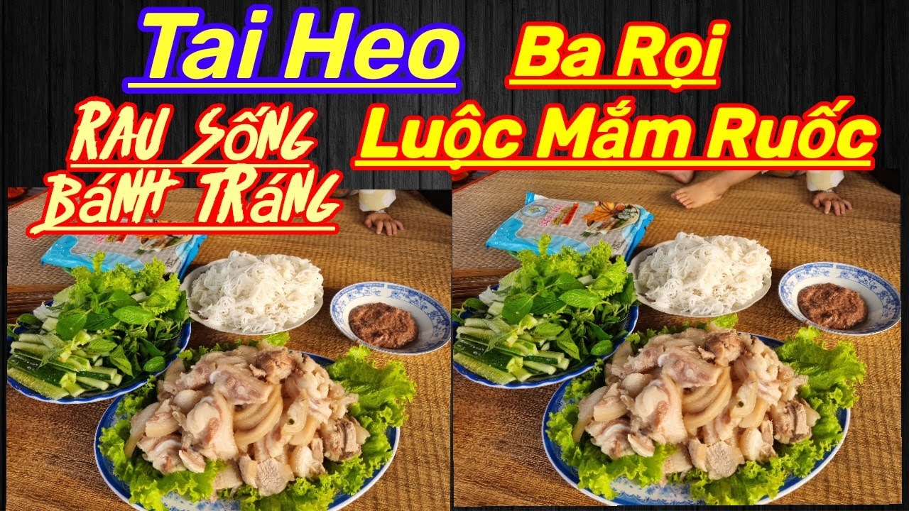 Ba Rọi Luộc Chấm Mắm Ruốc - YouTube