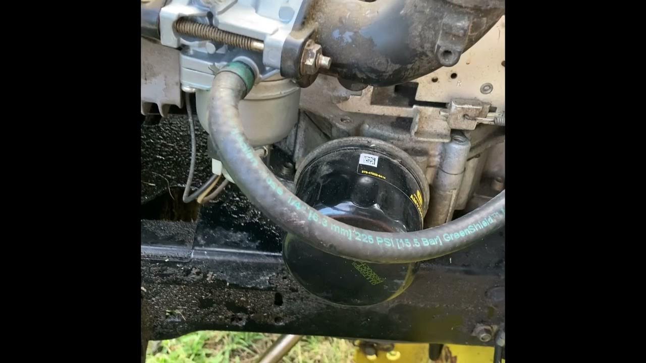 How to take carburetor off a John Deere la100 series riding mower YouTube