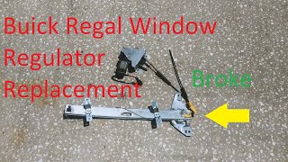 1998 Buick Regal Window Regulator and Motor Replacement