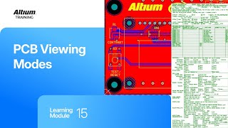 Altium Training - PCB Introduction: PCB Viewing Modes @AltiumAcademy