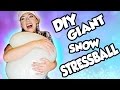 DIY GIANT SNOW STRESS BALL! Super Squishy Easy Fun! | NICOLE SKYES