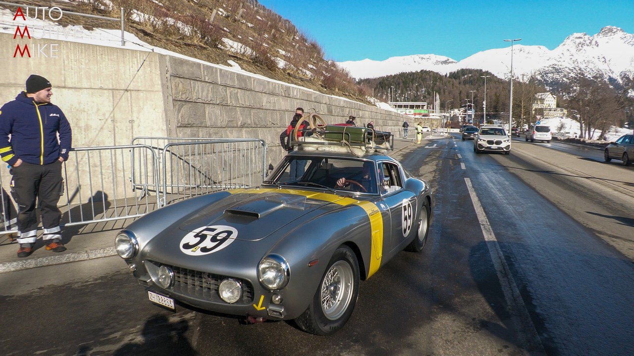 The ICE St. Moritz 2025 Arrivals - Epitome, DBR4, 196S, 250LM, Autobianchi, 250F & MORE
