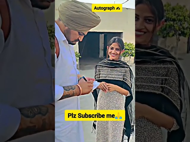 Sidhu Moose wala Autograph    ✍️ #shorts #youtubeshorts #sidhumoosewala #subscribe #viral #trending class=