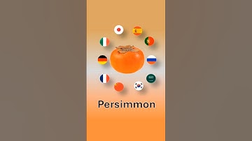 How to Say Persimmon in 11 Languages!🌍🍅 #learnlanguages #polyglotjourney #multilingual #education