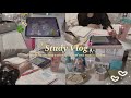 【獣医学生のVlog】5:00起きで勉強漬けの日✍🏻🌷家→図書館→スタバ☕️💭試験前のリアルな1日🫧
