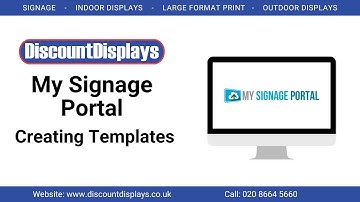 MySignage Portal - Creating Templates | Discount Displays