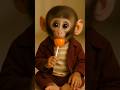 monkey taste lollipop 🍭 and laughing 😂