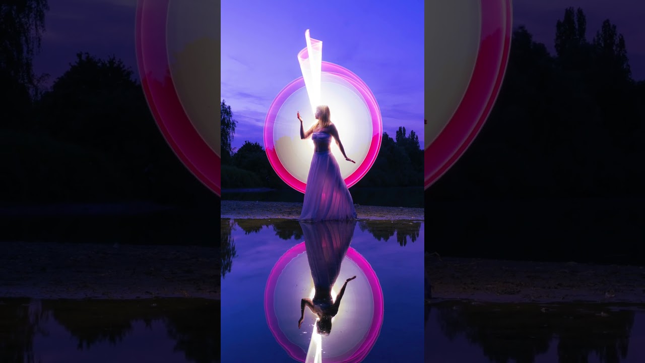 Magical Lake Lights: French Light-Painting Odyssey