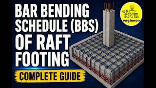 Bar Bending Schedule (BBS) of Raft Footing | Complete Step-by-Step Guide
