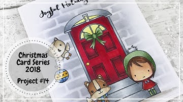 One Layer Card Using Multiple Masks Christmas 2018