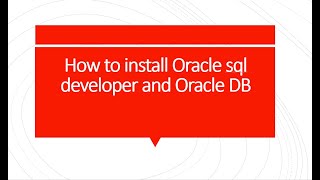 How to install Oracle sql developer /OracleDB -Windows | Create Connection in sql developer in Tamil