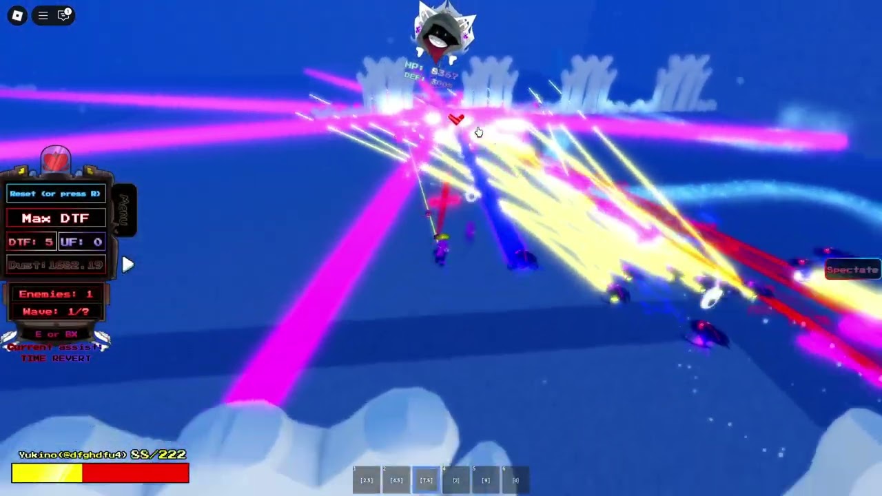 Sans funny boss rush : Waterfall dust solo