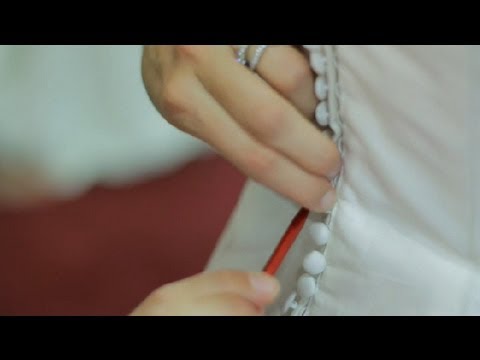 What to Use to Help Fasten Buttons on a Wedding Dress : The