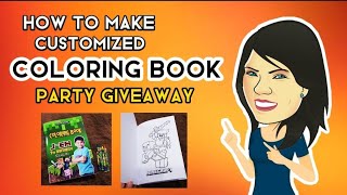 HOW TO MAKE CUSTOMIZED COLORING BOOK | STEP BY STEP TUTORIAL | PARTY GIVEAWAY | AshtigMom screenshot 3