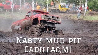 Blessing of the trucks 2023 Cadillac, MI "MUD MADNESS" ONE NASTY MUD PIT!