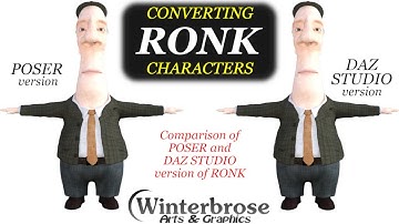 Converting Character "RONK" - Comparison of Poser and Daz Studio versions