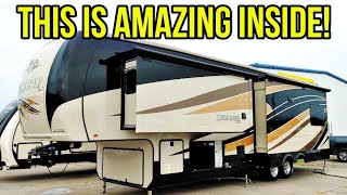 WOW talk about ULTIMATE LUXURY Fifth wheel RV!  Jayco Designer Series!