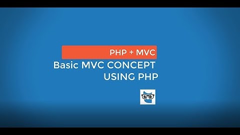 Basic MVC concept using PHP
