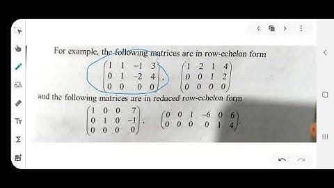 Elementary row operations /// second semester BSc Complementary Mathematics /// Mathematics 2