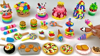 DIY How To Make Miniature Realistic Food Items with polymer clay | Polymer clay mini food tutorial