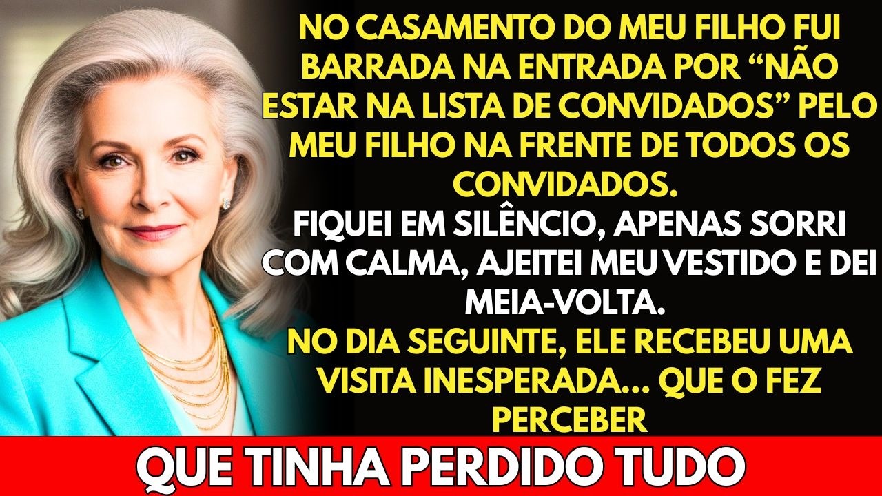 Meu filho me expulsou do casamento por 