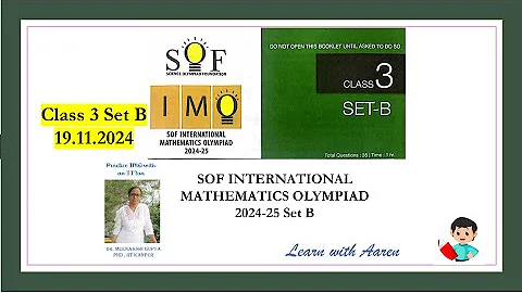IMO 2024-25 Set - B | Class 3 | International Mathematics Olympiad