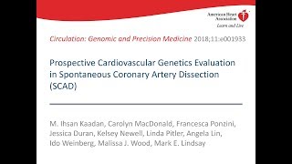Clinical Genetics of SCAD
