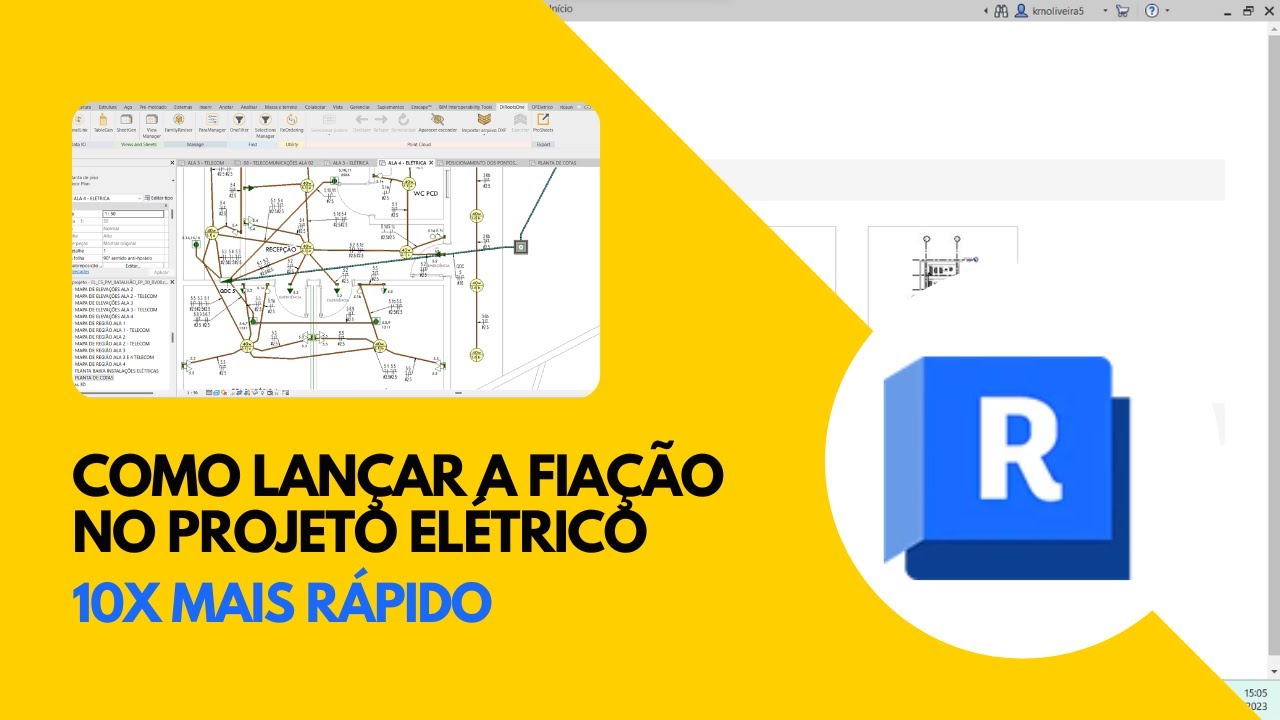 COMO LANÇAR FIAÇÃO NO REVIT 10X MAIS RÁPIDO