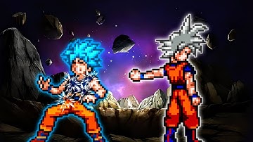 Goku Perfect SSB OP (New) VS Goku DBS V3.5 OP (all form) in Jump Force Mugen