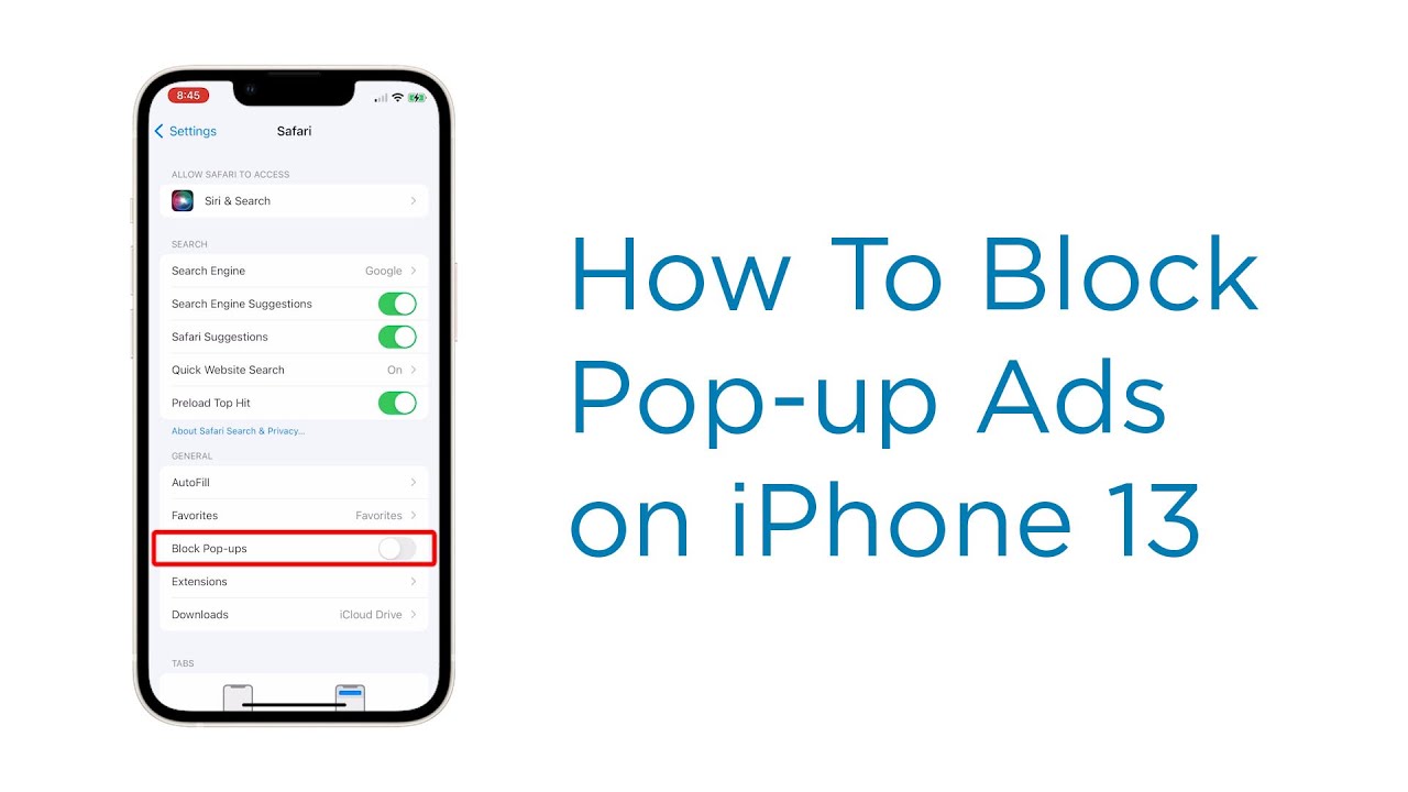 How to Block Pop ups on iPhone 13 Safari Browser and Stop Annoying Pop